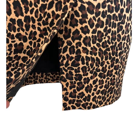 J.Crew Women’s Size 4 Animal Print Cheetah Midi Pencil Skirt - Picture 4 of 8